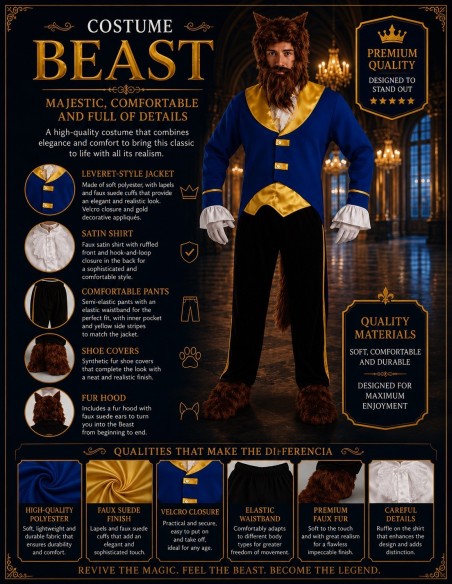 Beast Costume Size L | Adult Costumes The Carnival King