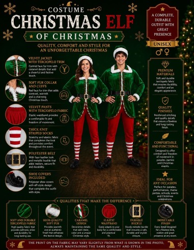 Costume de lutin elfe Taille L neuf | Costumes pour adultes Le Roi du Carnaval