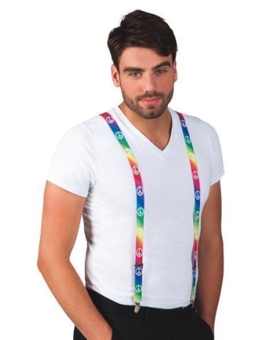 Colorful suspenders - high quality, ideal for carnival, themed parties, and special events