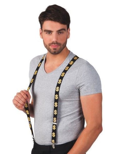Dollar suspenders - high quality, ideal for carnival, themed parties, and special events