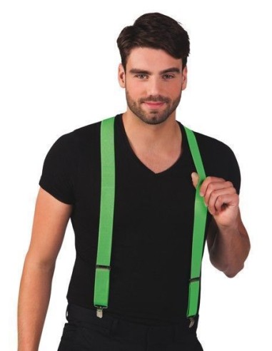 Tirantes verde - de alta calidad, ideal para carnaval, fiestas temáticas y eventos especiales