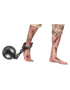 Ball and Chain (50 cm) - high quality, ideal for carnival, themed parties, and special events