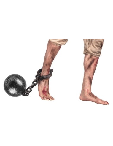 Ball and Chain (50 cm) - high quality, ideal for carnival, themed parties, and special events