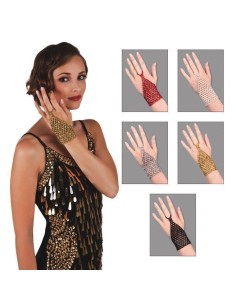 Guantes 5 colores surtidos - de alta calidad, ideal para carnaval, fiestas temáticas y eventos especiales