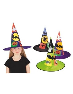 Sombrero bruja halloween  3 surtidos - de alta calidad, ideal para carnaval, fiestas temáticas y eventos especiales