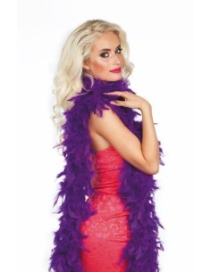 boa pluma 50gr lila 180cm - de alta calidad, ideal para carnaval, fiestas temáticas y eventos especiales