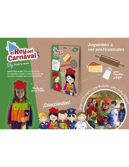 Kochhemd 3/5 Jahre - Hochwertige Qualität, ideal für Karneval, Themenpartys und besondere Veranstaltungen.