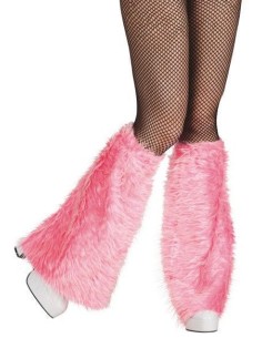 Leg calentadores plush rosa - de alta calidad, ideal para carnaval, fiestas temáticas y eventos especiales