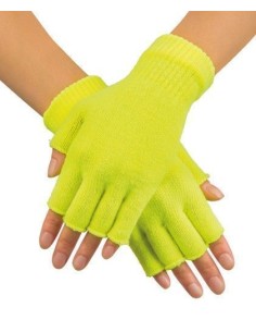 Guantes sin dedos amarillos - de alta calidad, ideal para carnaval, fiestas temáticas y eventos especiales