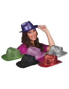 Cappello da gangster scintillante con 6 colori - di alta qualità, ideale per carnevale, feste a tema ed eventi speciali.