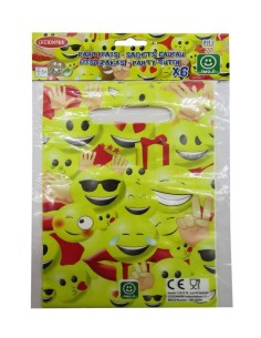 Emoji- Bolsa fiesta 6uds - de alta calidad, ideal para carnaval, fiestas temáticas y eventos especiales