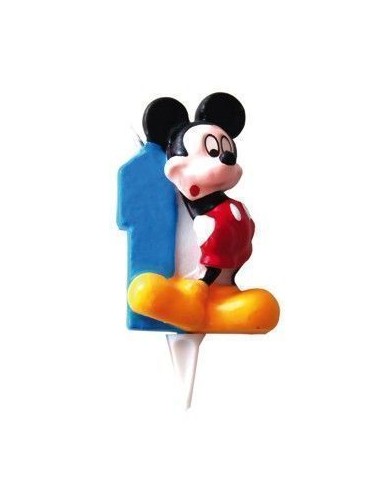 Bougie Mickey nº 1 - de haute qualité, idéale pour le carnaval, les fêtes à thème et les événements spéciaux
