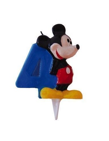 Mickey candle no. 4 - high quality, ideal for carnivals, themed parties, and special events