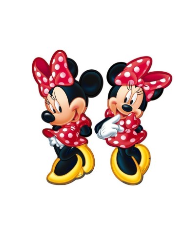 2 Minnie silhouettes 30 cm - high quality, perfect for carnivals, themed parties, and special events.