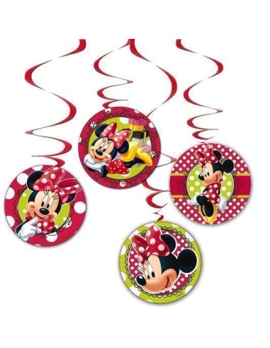 4 Minnie pendants - high quality, ideal for carnivals, themed parties, and special events