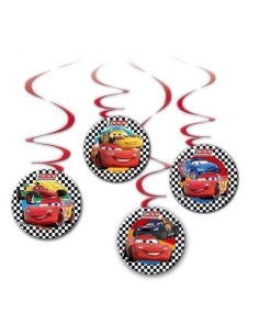 4 colgantes cars - de alta calidad, ideal para carnaval, fiestas temáticas y eventos especiales