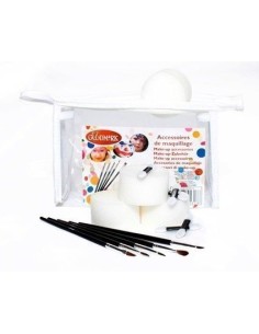 Bolsa con 5 cepillos, 4 esponjas - de alta calidad, ideal para carnaval, fiestas temáticas y eventos especiales