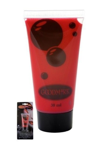 Water-based cream makeup 38 ml red - high quality, ideal for carnival, themed parties, and special events
