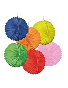 faroles 6 colores surtidos (22 cm) - de alta calidad, ideal para carnaval, fiestas temáticas y eventos especiales