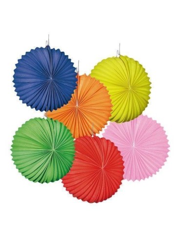 Assorted lanterns in 6 colors (22 cm) - high quality, ideal for carnival, themed parties, and special events