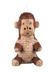 Pinata singe (49 x 28 cm) - de haute qualité, idéale pour le carnaval, les fêtes à thème et les événements spéciaux