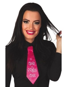 corbata rosa noche de chicas 31cm - de alta calidad, ideal para carnaval, fiestas temáticas y eventos especiales