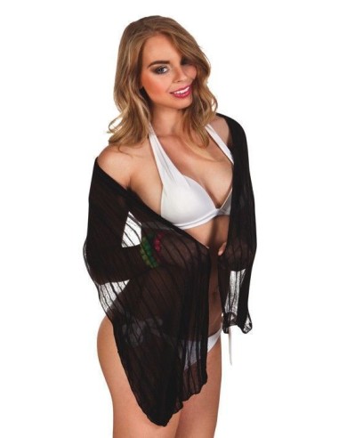 pañuelo negra 160x27cm - de alta calidad, ideal para carnaval, fiestas temáticas y eventos especiales