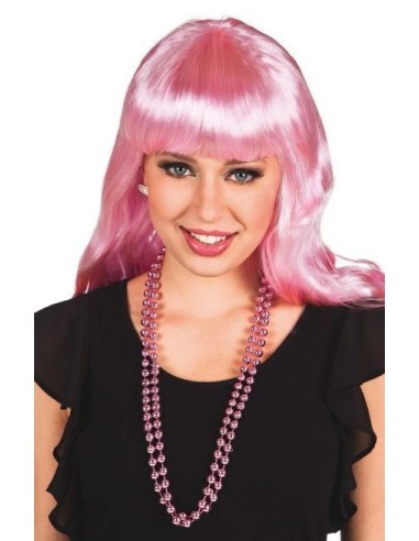 Conjunto de 2 colares cor-de-rosa - de alta qualidade, ideal para carnaval, festas temáticas e eventos especiais.