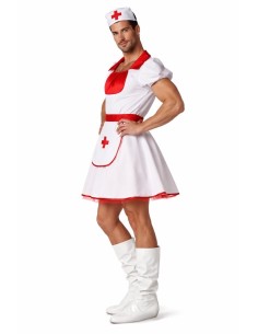 Disfraz Enfermera Hombre Talla X - de alta calidad, ideal para carnaval, fiestas temáticas y eventos especiales 2