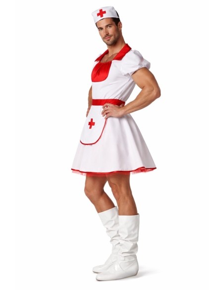 Disfraz Enfermera Hombre Talla X | Disfraces Adultos El Rey del Carnaval