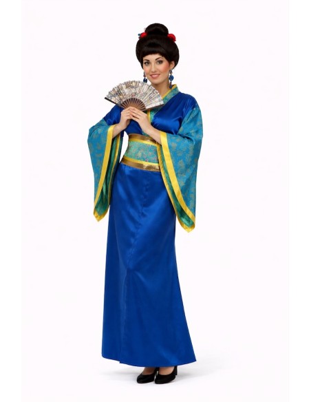 Blue Gheisa Costume Size M - high quality, ideal for carnival, themed parties, and special events