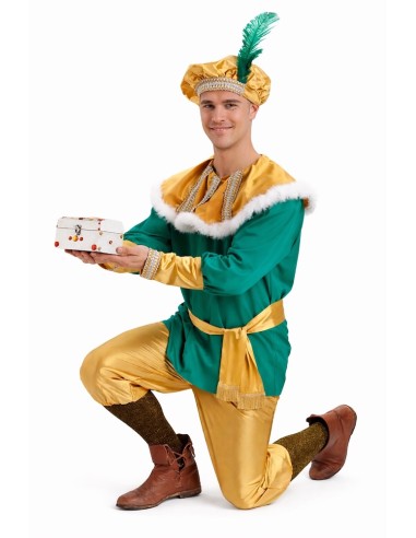 Disfraz Paje Melchor Extra Talla L - de alta calidad, ideal para carnaval, fiestas temáticas y eventos especiales