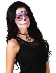 Totenkopfhalskette - Hochwertig, ideal für Karneval, Themenpartys und besondere Veranstaltungen.