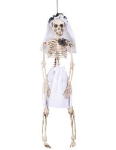 esqueleto novia (41 cm) - de alta calidad, ideal para carnaval, fiestas temáticas y eventos especiales