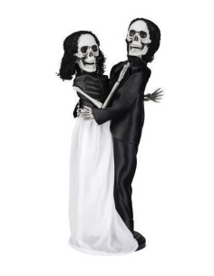 pareja de esqueletos (41 cm) - de alta calidad, ideal para carnaval, fiestas temáticas y eventos especiales