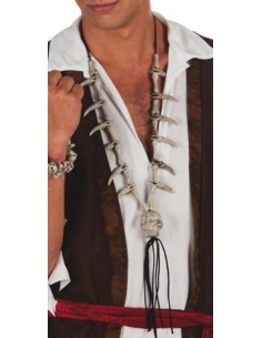 Collar huesos y calavera - de alta calidad, ideal para carnaval, fiestas temáticas y eventos especiales
